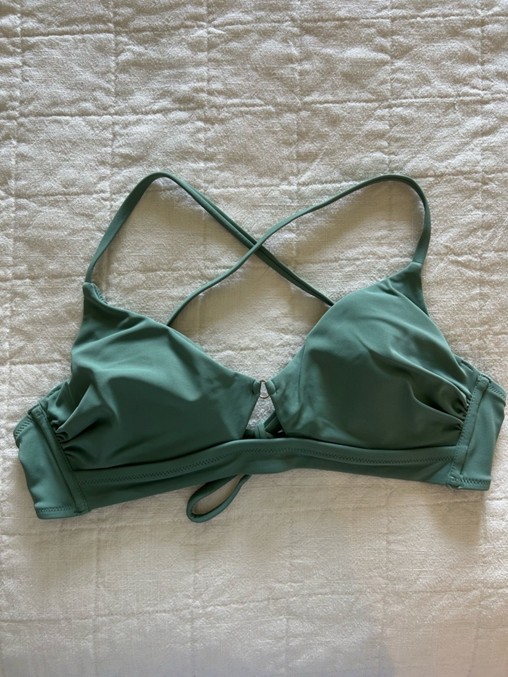 Shade & Shore Sage Green Tie-Side Bikini - Picture 2 of 8